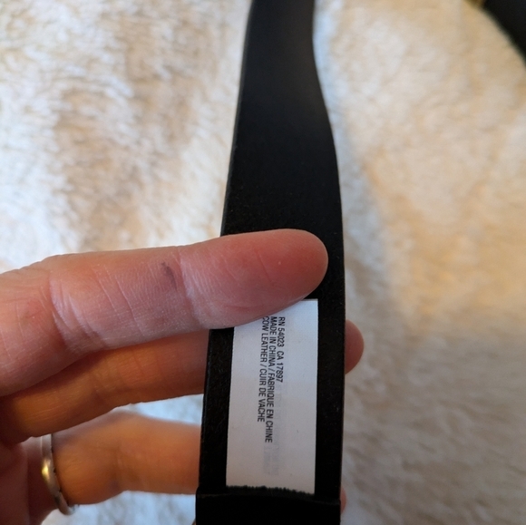 J.CREW Espresso Classic belt in croc-embossed leather NEW Size M - Picture 12 of 15